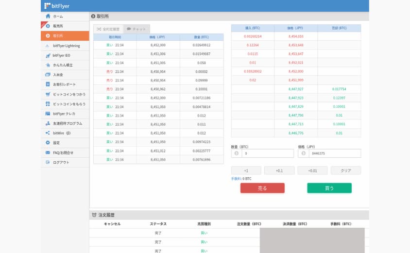 ビットフライヤー　Coincheck