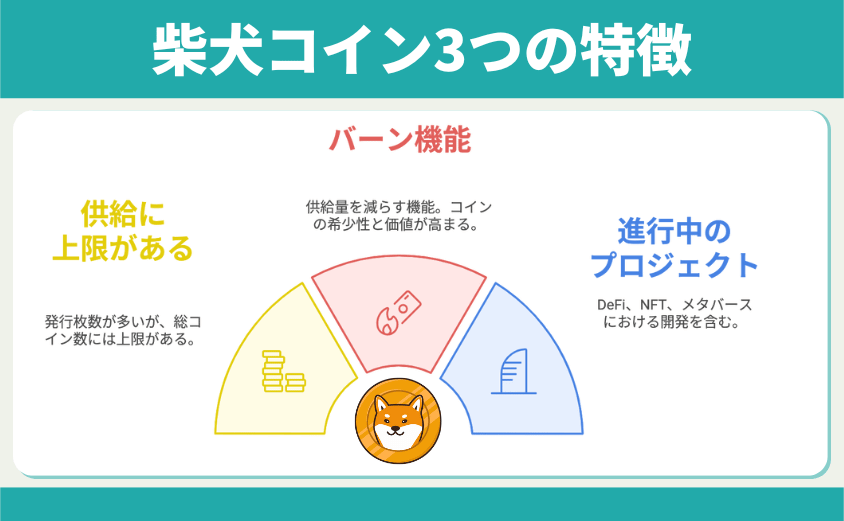 柴犬コインの3つの特徴